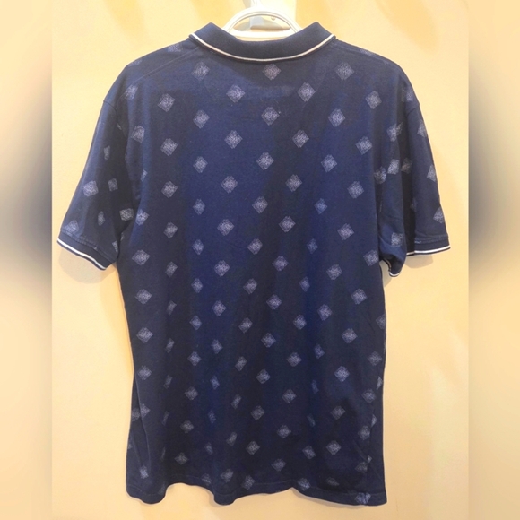 ⭐️Nickel And Iron Navy Blue Patterned Men's Shirt - Picture 2 of 3